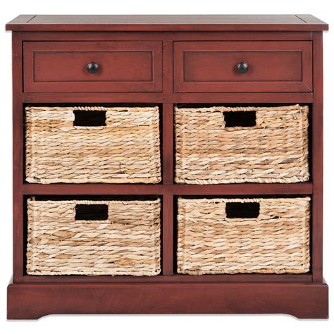 Safavieh Herman Storage Unit | Bed Bath & Beyond | Storage unit, Wicker ...