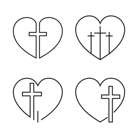 Baptism Cross Silhouette Illustrations, Royalty-Free Vector Graphics & Clip Art - iStock