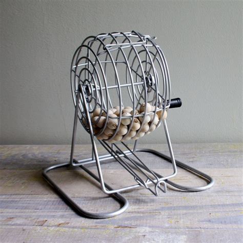 Vintage Bingo Cage by ethanollie on Etsy