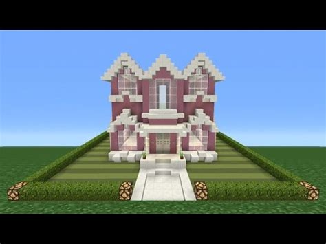 Minecraft Tutorial: How To Make A Pink Mansion (Barbie House) - YouTube