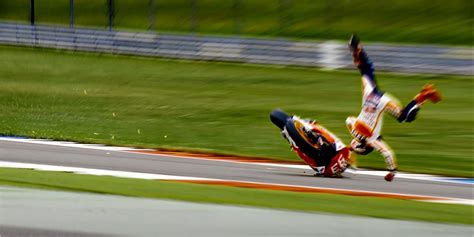 How do riders survive a MotoGP crash