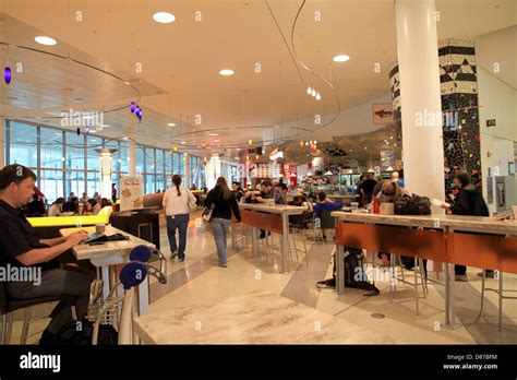 Airport Food Court Stock Photo - Alamy