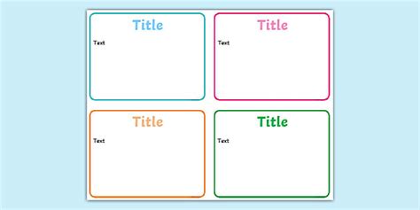 Editable Flash Card Template | Teaching Resources for Kids