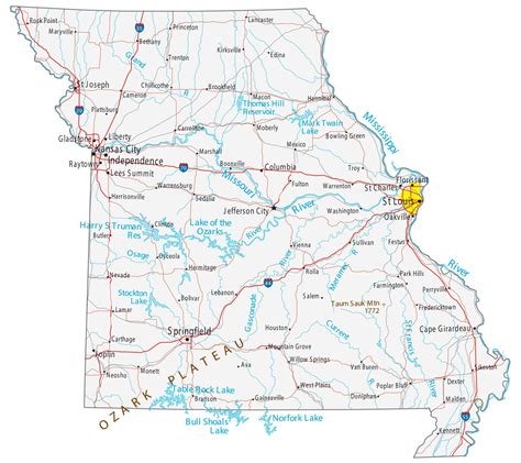 State Of Missouri Map - Carolina Map