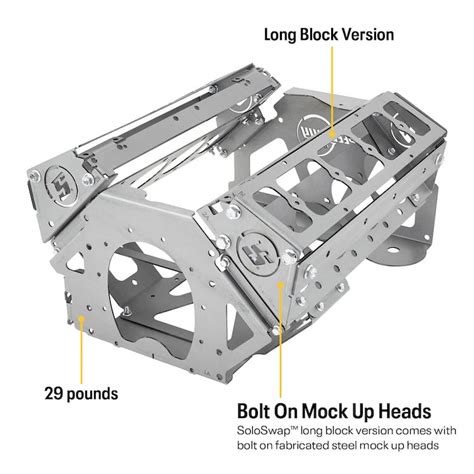 SoloSwap™ Small Block Chevy Mock Up Engine Swap Dummy Block Kits