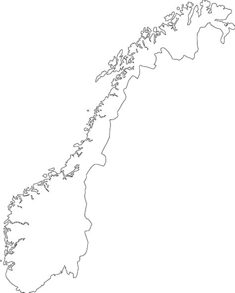 Norway Map Country · Free vector graphic on Pixabay