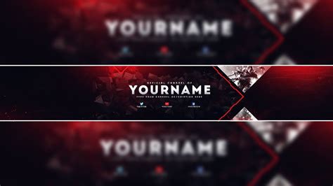 Red Youtube Banner Template Inspirational Header Template Gaming Banner Template | Youtube ...