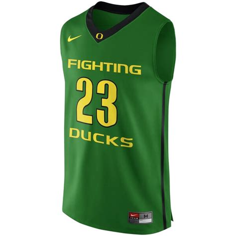 #23 Oregon Ducks Nike Authentic Basketball Jersey - Apple Green ...