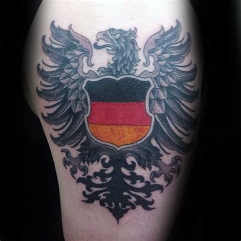 50 German Eagle Tattoo Designs For Men - Germany Ink Ideas