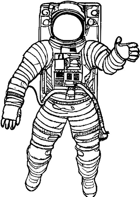 Astronaut Training Exercises Coloring Page · Creative Fabrica