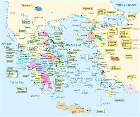 The Iliad on a Map: All Homeric Heroes and Their Origins - Mentora