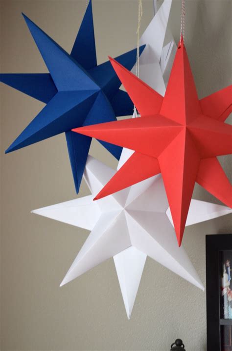 DIY Hanging Paper Star Kit make your own large folded