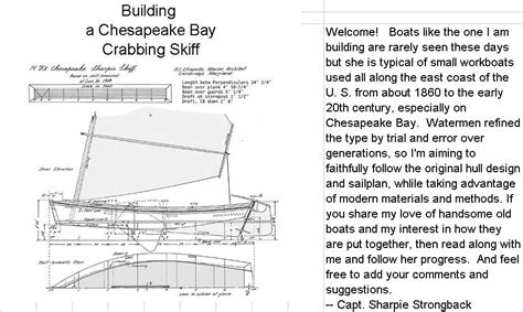 Building a Chesapeake Bay Crabbing Skiff Skiffs, Sharpies, Marne ...