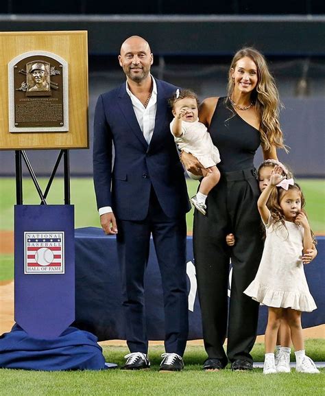 Derek Jeter's Daughters Joined Him During Baseball Hall of Fame ...