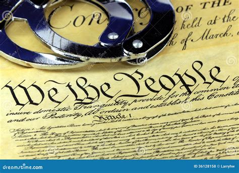 Fourth Amendment To the United States Constitution Stock Photo - Image ...