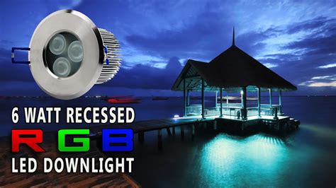 LED Recessed RGB Color Changing Down light - YouTube
