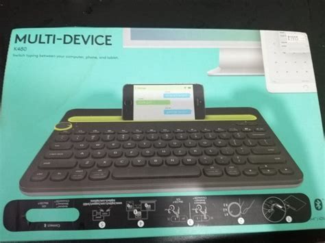 Logitech wireless Bluetooth keyboard with phone/tablet holder, Computers & Tech, Parts ...