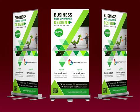 Modern Professional Business Roll Up Banner Design – GraphicsFamily