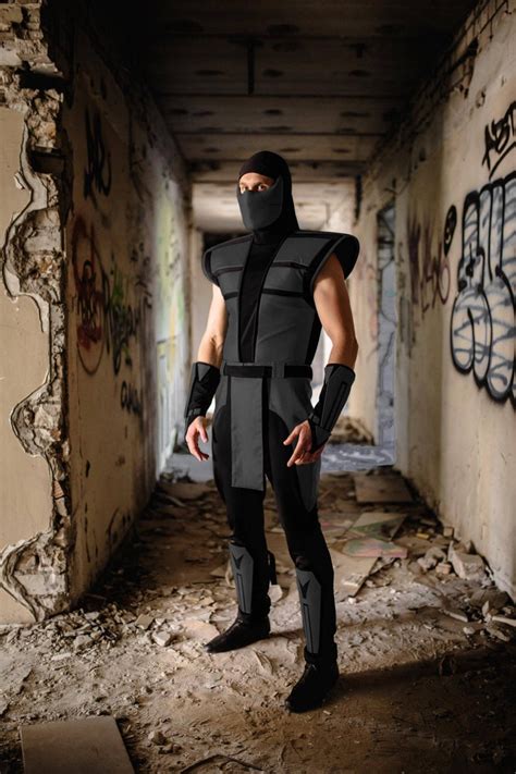 Noob Saibot Cosplay Costume from The Ultimate Mortal Kombat, Male Character Video Games, MK ...