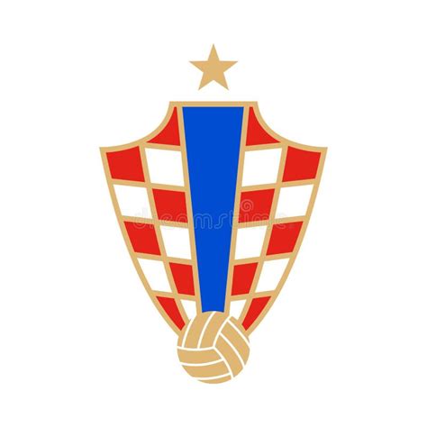 Croatian Football Team Logo Design Template. Isolated on White ...