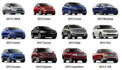 2013 Ford Line-up. Which is your favorite? #ford #cars #suv #truck # ...