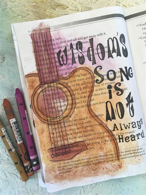 Scrappy Happy Mom: Bible Journaling Through The Proverbs : Proverbs 1