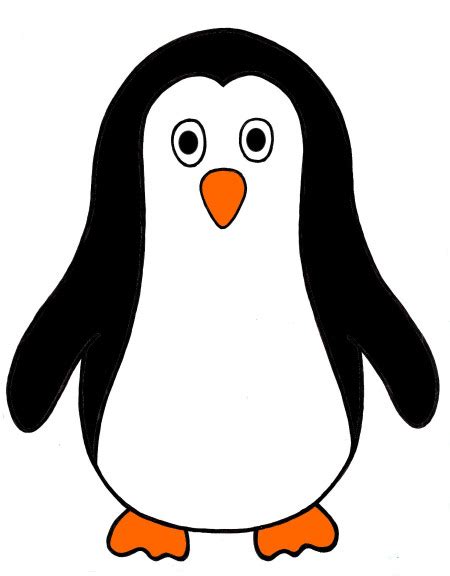 Coloriage Pingouin facile à imprimer