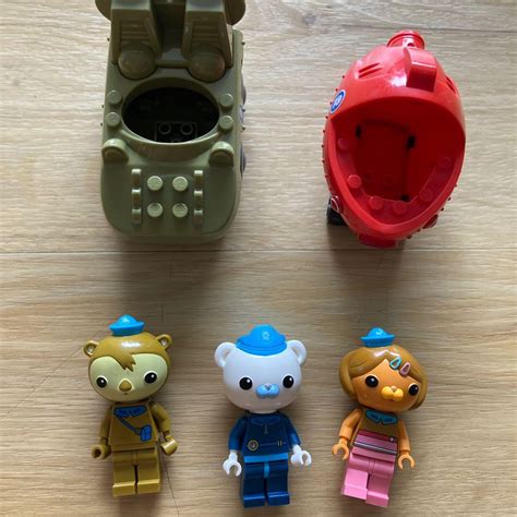 Octonauts Gup K and Gup A with Shellington, Dashi and Captain barnacles ...