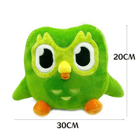 Green Duo Owl Duo Lingo Owl Plush Duolingo Plush Doll Plush Owl Duolin ...