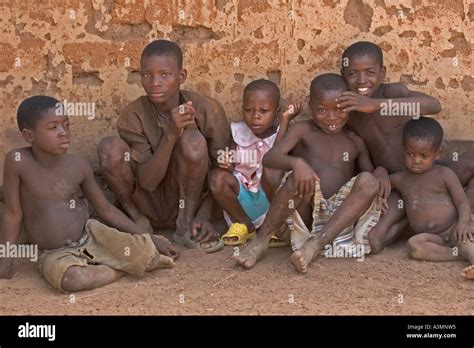 Local African village children in Ghana West Africa Stock Photo: 6182996 - Alamy