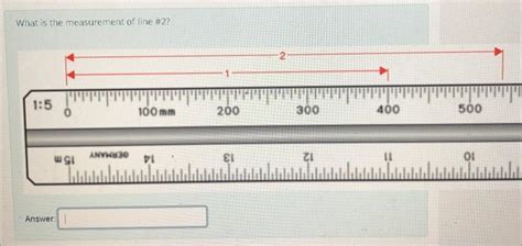 Solved What is the measurement for line #1? Answer: What is | Chegg.com