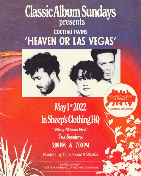 Classic Album Sundays Los Angeles Presents Cocteau Twins 'Heaven or Las ...