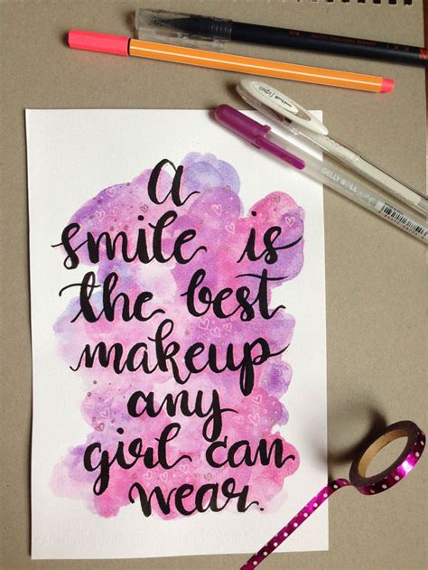 From instagram @charlizzeyy Watercolor Calligraphy #watercolor # ...