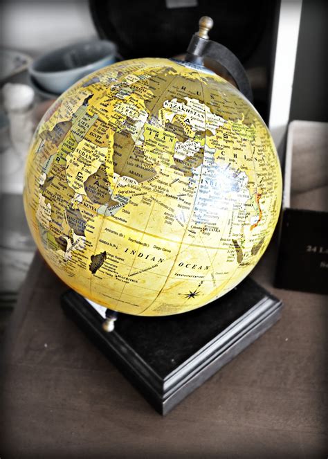 Free Images : antique, yellow, lighting, decor, map, globe, world, earth, sphere, man made ...