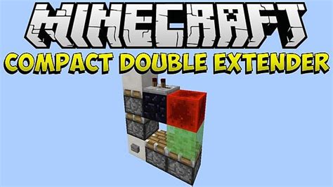 [14w32d] Minecraft: Smallest Vertical Double Piston Extender Minecraft Project