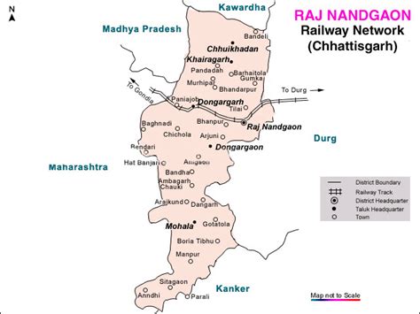 Rail-Map-india: Rajnandgaon_railway_map