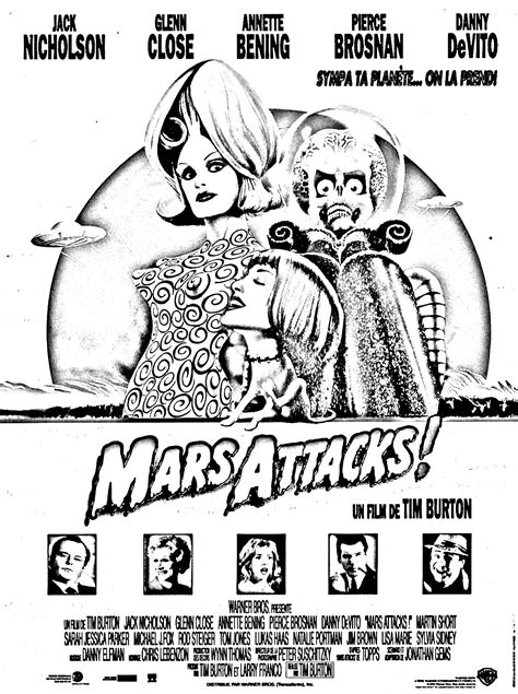 Movie mars attack - Movie Coloring Pages for Adults