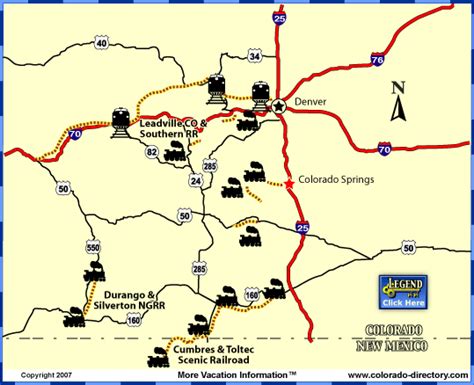 Colorado Train Rides Map - Map San Luis Obispo