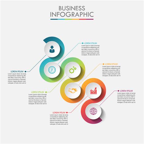 Business process infographic template 680085 Vector Art at Vecteezy