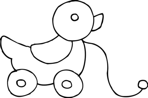 Gambar Rolling Duck Toy Coloring Page Free Clip Art Pages Baby di Rebanas - Rebanas
