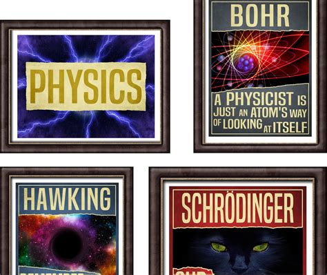 Physics Poster Science Art Classroom Decor / Science Quotes - Etsy