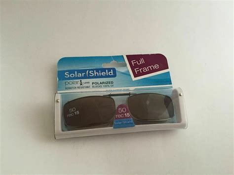 Solar Shields Sunglasses: Polarized Clip Ons, UV Blocking, 50 Rec 15, Brown Full Frame - Walmart.com