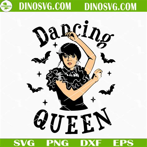 Wednesday Addams Dancing Queen SVG, Jenna Ortega SVG, Wednesday SVG PNG DXF EPS - DinoSvg