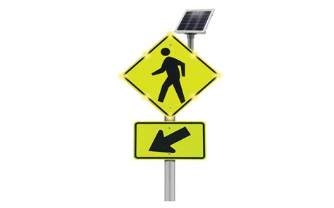 LED Pedestrian Crosswalk BlinkerSign - Traffic Safety Supply Company