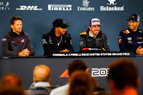 F1 2018 USA GP - Thursday (Drivers) Press Conference