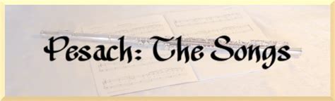 Messianic Education Trust's Kids' Website - Pesach: The Songs