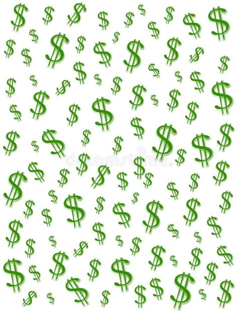 Money Dollar Signs Background. A money and cash symbol background ...