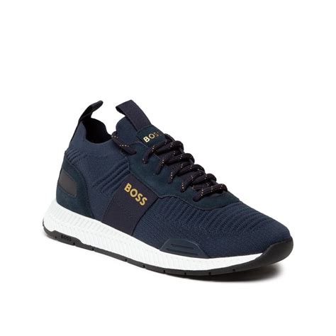 Hugo Boss Footwear Titanium_Runn Navy/White Trainer - Footwear from N22 ...