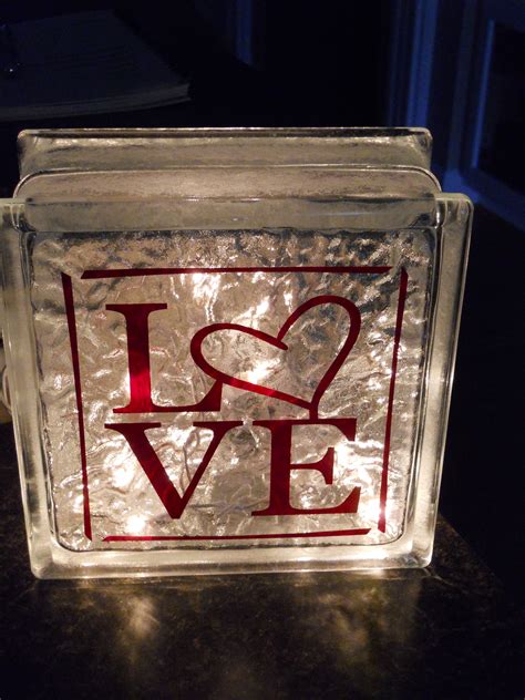 Lighted Glass Box, different than what my mother does. | Glass block crafts, Decorative glass ...