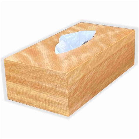 Tissue Box Cover Birch Figured – Rectangular Junior Small Flat Size - The Tissue Box Cover Store